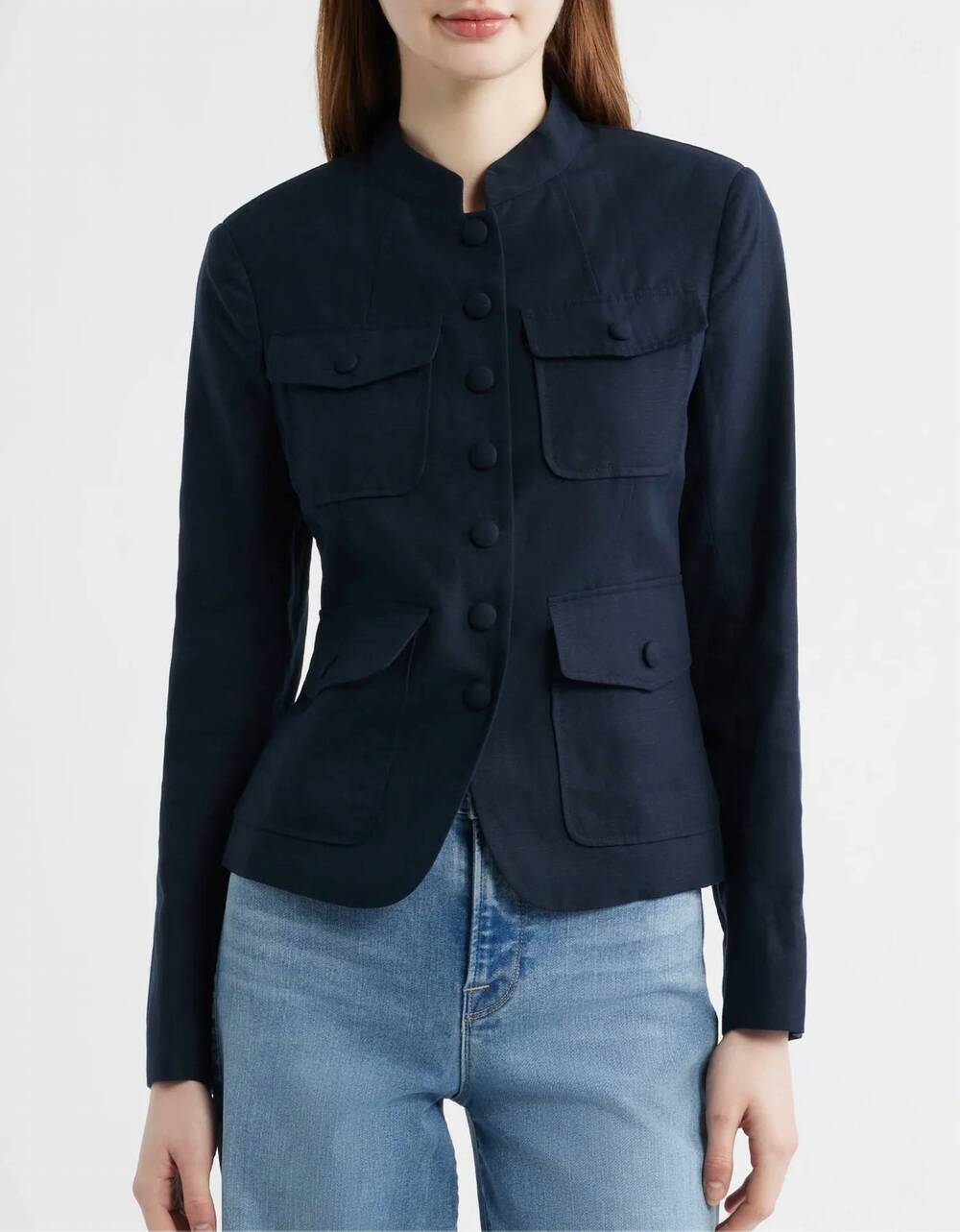 NEW RAG & BONE mercer linen blazer in salute